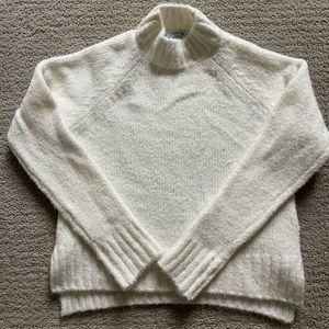 White sweater with silver sequins